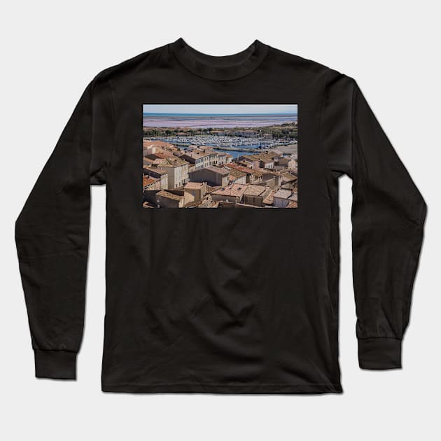 Gruissan rooftops. Long Sleeve T-Shirt by sma1050